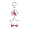 Porte-clés Starfis porte-clés cristal étoiles de mer amoureux coquillages métal voiture anneau pendentifs sac chaîne cadeau bijoux 230802