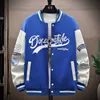 Giacche da uomo Hip Hop Varsity Baseball Fashion Letters Cappotti patchwork stampati Harajuku Casual Loose College Style Jacket Unisex 230802