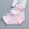 Mutandine 3Pcs Intimo per ragazze Triangolo Cotone Lettere Tinta unita Pantaloni per bambini di 13 anni Intimo per ragazze estive 916Y x0802