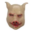Party Masks Horror Pig Head Masks Cosplay Animal Pig Scary Latex Masks Helmet Halloween Carnival Party Costume Props x0802
