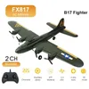 Modèle d'avion FX817 B17 RC Avion Télécommande Avion Aile Fixe 2 4GHz Planeur EPP Mousse RTF Avions Jouets pour Enfants 230801