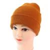 Cycling Caps Men's And Women's Knitting Pullover Hat Warm Wool In Autumn Winter Solid Fashion