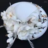 Hoofddeksels Mode Avondfeest Hoed Dames Bruids Haaraccessoires Borduurwerk Handgemaakte bloemen 2023