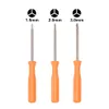 3x100mm 45# Steel Orange Screwdriver T8 with Hole Phillips Flathead T3 T4 T5 T6 T6H T7 T8H for Xbox360 Shaver T10H 2 0Y 3 0Y Screw232y