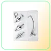 Anal hook butt plugs Set 5pcs in one Metal stainless steel hooks delay dual Uses Expansion Masturbation Lock Ring1119519
