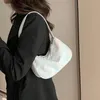 Bolsos de noche con paneles, bolsos sencillos de nailon para mujer, bolso para axilas, palo francés antiguo medio Vintage, portátil para mujer, un hombro