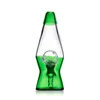 Incantevole bong in vetro per narghilè con lampada da 6,1 pollici con bocchino verde e stelo diffuso - Giunto femmina da 10 mm