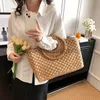 Totes Bohemian Straw Bag Bolsa Feminina de Verão Meia Lua Latan Bolsa de Compras Feminina Grande Capacidade Bolsa de Praia Bolsas Festivasbolsas estilosasloja