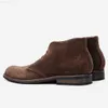 Boots Genuine Leather Men Desert Boots Retro Suede Leather Men Ankle Boots #KD583 L230802