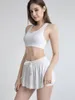 Yoga-Outfit, solides Damen-Tanktop, Sport-BH, mittlerer Halt, Fitness-Gymnastik-BH