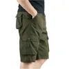 Pantaloncini da uomo 2023 Summer Mens Tactical Cargo Men Fashion Khaki Pantaloni corti allentati casuali multitasche Q40 militare