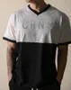 320 Camicie estive T-shirt da uomo per il tempo libero Sport Corsa Esercizio Cotone elastico manica corta V-merda