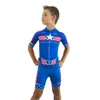 Radfahren Jersey Sets Powerslide Kind Skating Kurzarm Skating Anzug Kinder Praxis Training Inline Skating Triathlon Rennen Kleidung 230801