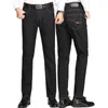 Мужские джинсы 2023 Весна Black Stretch Business Casual High Isails Sub Hay Denim Pants плюс размер мужские брюки 29-38 40