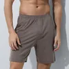 Pantalones cortos para hombre 80S Modal Casual deportes para hombres cómodos pantalones suaves de verano para dormir en casa con bolsillos marca de culturismo sólido