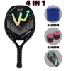 Tennisracketar Comewin Vuxen Professional Full Carbon Beach Racket 4 I 1 Soft Eva Face Raqueta med Bag Unisex Equipment Padel 230801