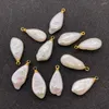 Charms 1pc Natural Freshwater Baroque Pearl Pendant Irregular Water Drop Shape Designer For Jewelry Making Bulk Earring Necklace