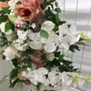 Dekorativa blommor SPR 2M/PC bra pris för bröllopsdekoration Hydrangea med rosen Artificiell silkesblommvägg