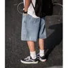 Men's Shorts Summer Y2K Vintage Street Clothing Korean Edition Denim High Waist Knee Length Wide Leg