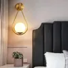 Wandlamp Koper Nachtkastje Woonkamer Gepersonaliseerde Creatieve TV Gloeilamp Nordic Slaapkamer Balkon Lampen