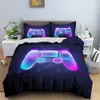 Sängkläder sätter 3D Gamepad Set Custom Kids Boys Teens Videospel täcke för ungdomskontroller BEDSPREAD 230801