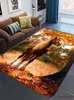 Mattor 3D Lively Horse Rug Floor Non Slip Rug Carpet Room Mat Rectangel Kitchen Saloon Floor Mattor Horse Herd Mattor Animal Best Carpet Rug R230802