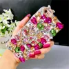 Cell Phone Cases Heart Crystal Stone Lens Phone Case For IPhone 14 13 12 7 8 X XS Max XR Samsung Galaxy S21 S22 S20 FE s10 s9 Plus Note 9 10 20 L230731