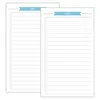 Feuilles A6 Taille 6 Trous Papier Recharges Pour Notebook Planner Journal Dairy (Grille)