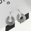 Boucles d'oreilles pendantes National Wind Shield Totem Hollow Drops Fan Moon Ellipse Spiral Waves Bohemian Vintage Charm Vacation Jewelry