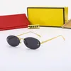 Lunettes de soleil de designer Hommes Mode F Lunettes de soleil Femmes Luxe Ovale Sans cadre Vacances Plage Lunettes UV400 Designer Sunglass Lunettes avec boîte