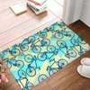 Carpets Bike Pattern Colorful Art Front Door Mat Anti-Slip Indoor Welcome Bicycle Cyclist Bicycling Biking Doormat Rug Carpet Footpad