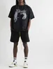 メンズTシャツRhude Spring/Summer Night Cat Print High StreetショートスリーブTシャツ綿260g