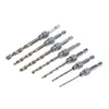 shiping 7 Pcs furadeira outil électrique Core Drill Bit Set Trou Perforateur Charnière Tapper pour Portes Auto Centrage Outils De Travail Du Bois mill2510