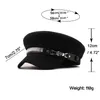 Stingy Brim Hats Spring Summer Chain Blk Cotton Military Batets For Women Woman Flat Army Cap Salior Hat Girl Travel Basker Ladies Painter Cap J230802