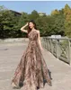 Plusstorlek klänningar 2023 Summer Sundress Leopard Print Suspender Maxi Dress for Women Backless Beach Boho Robe Femme Airy Chiffon