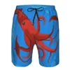 Männer Shorts Sommer Strand Badeanzug Schnell trocknende Bademode Tintenfisch Druck Männer Atmungsaktiv Sexy Männlich