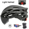 Caschi ciclismo CAIRBULL Casco ultraleggero Mtb Fanale posteriore per bicicletta Mountain Road Bike con occhiali Racing Speed Uomo Donna 230801