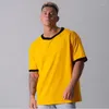 Men's T Shirts 2023 Brand Mens Muscle Shirt Bodybuilding Fitness Men Tops Cotton Singlets TShirt Short Sleeve