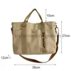 Bakken Hyloxyr Vrouwen Casual Handtas Grote Dikke Canvas Schouder Messenger Bag Rits Student Schooltas Handbagstylishhandbagsstore