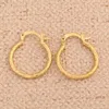 Boucles d'oreilles à tige bijoux fantaisie mignon filigrane couleur or jaune pour femmes filles enfants Vintage Antique solide