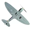 Aircraft Modle Spitfire RC Plane 2 4G 4Ch 6 Axis Epp Foam 450mm Wingpan One Key Aerobatic RTF Warbird Mini Airplane Toys Gifts 230801