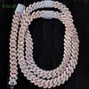 20mm Miami Cupan Link Chain 22 بوصة S925 Silver Moissanite Diamond Necklace Necklace Hip Hop Jewelry