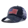 Casquettes de baseball 2023 été Vintage USA drapeau brodé maille camionneur chapeau femmes Y2k respirant Baseball pour hommes Snapback Casquettes