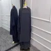 Ethnische Kleidung Etosell Muslimische Kleider Damen Mit Kapuze Abaya Eid Gebetskleidungsstück Jilbab 2-teiliges Set Lange Khimar Volle Abdeckung Ramadan Abayas Schwarz