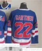 Movie Vintage Hockey 99 Wayne Gretzky Jerseys CCM Embroidery 22 Mike Gartner 23 Jeff Beukeboom 68 Jaromir Jagr 36 Glenn Anderson Jersey Blue White