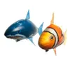 Electricrc Animals Remote Control Shark Toys Air Swimming RC Animal Infrared Fly Balloons Clown Fish Toy for Children Christmas Gifts Decoration 230801