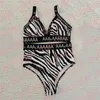 Sexy Two Piece Bikini Set Summer Holiday Swimwear Beach Wear Fashion Print Letter Women Swimsuit