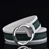 Cintura unisex moda per donna uomo Cinture firmate di lusso Strisce a contrasto Lettere Cintura con fibbia liscia Larghezza 3,8 cm Cinture di alta qualità