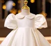 Girl s Dresses Baby Baptism Dress White Beads Princess 1 Year 1st Birthday Party Girls For And Wedding Bridemaid Ball Gown 230802