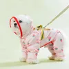 Chien vêtements fruits impression imperméable vêtements pour animaux de compagnie mignon quatre pieds chiens vêtements chat petit imperméable toutes saisons mode Yorkshire